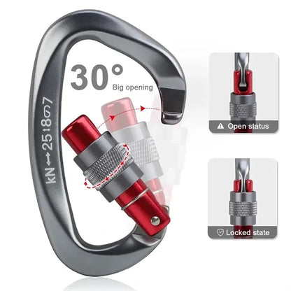 25KN Heavy Duty D Shape Carabiner