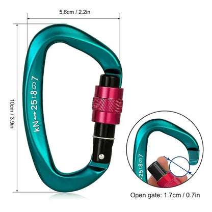 25KN Heavy Duty D Shape Carabiner