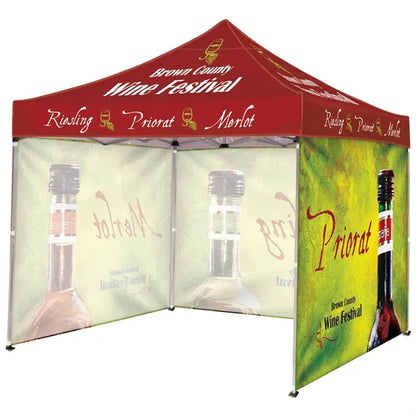 10' Square Tent With Three Full Walls