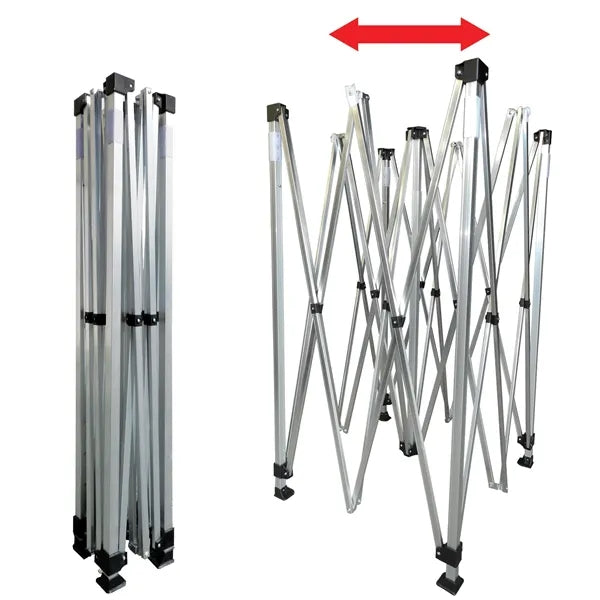 10' Square Tent With Three Full Walls