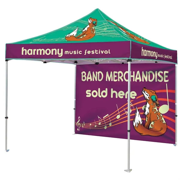 10' Heavy Duty Tent with One Full Wall