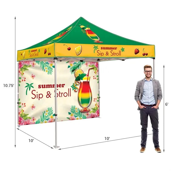 10' Heavy Duty Tent with One Full Wall