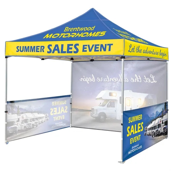 10' Heavy Duty Tent with One Full and Two Half Walls