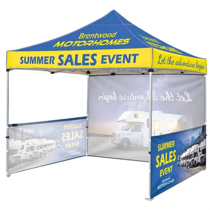 10' Heavy Duty Tent with One Full and Two Half Walls