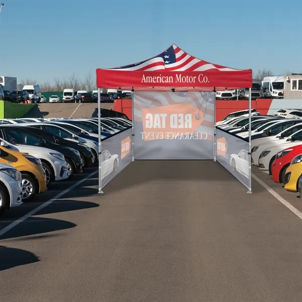 10' Heavy Duty Tent with One Full and Two Half Walls