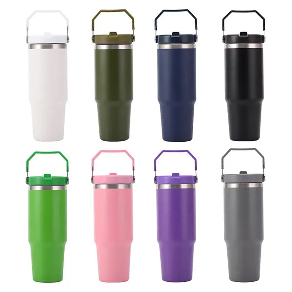 30oz Insulated Straw Tumbler with Handle