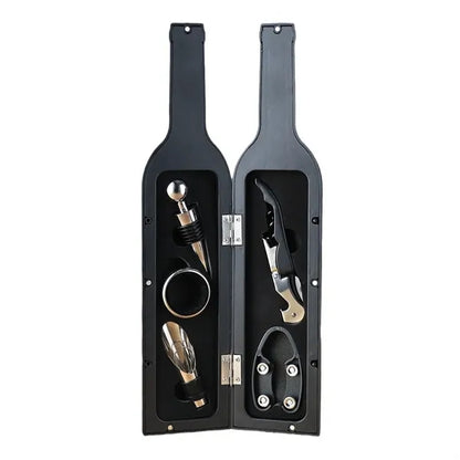 5 Piece Stainless Steel Wine Tool Set Corkscrew