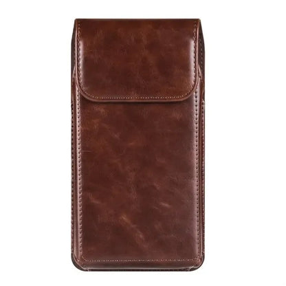 Leather Cell Phone Holster With Belt Clip