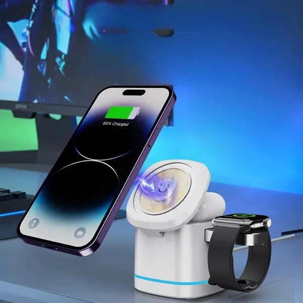 3 In 1 Cube Wireless Charger Station
