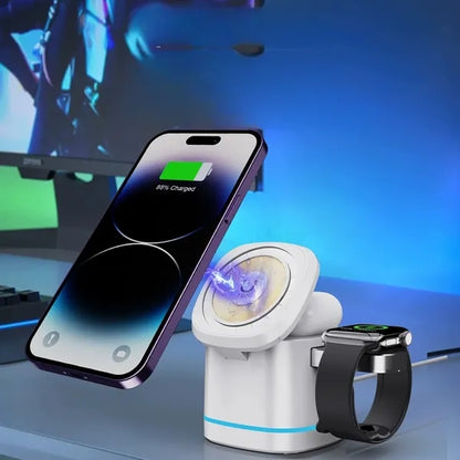 3 In 1 Cube Wireless Charger Station