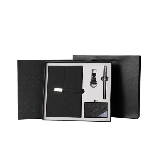 4 Pcs Leather Notebook Gift Set, A5