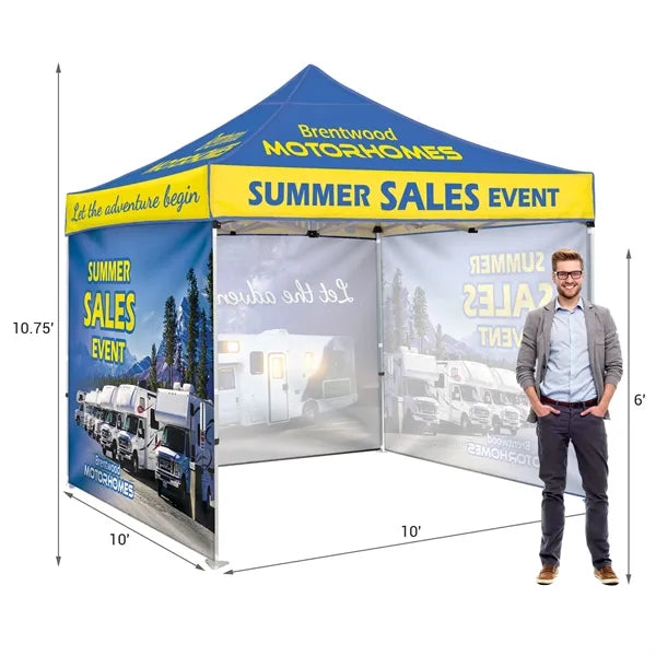 10' Heavy Duty Tent with Three Full Walls