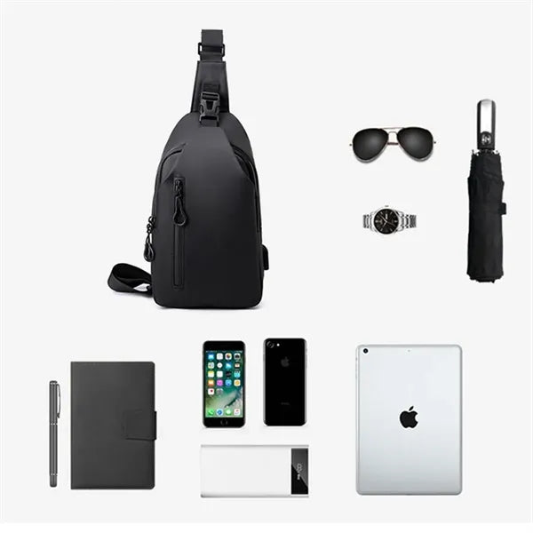 Anti-thief Waterproof Crossbody Backpack Chest Sling Bag