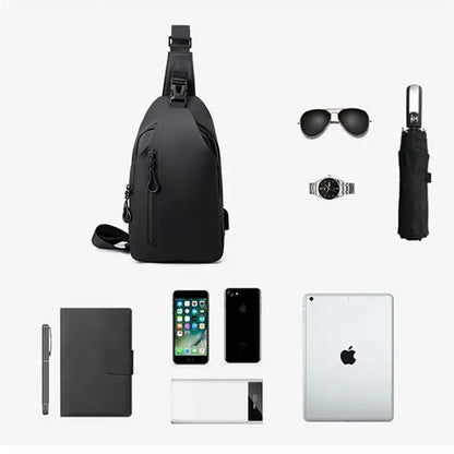Anti-thief Waterproof Crossbody Backpack Chest Sling Bag