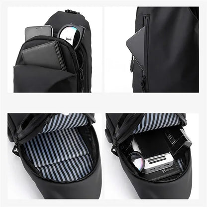 Anti-thief Waterproof Crossbody Backpack Chest Sling Bag