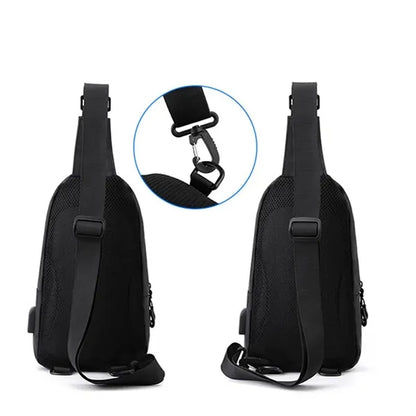 Anti-thief Waterproof Crossbody Backpack Chest Sling Bag