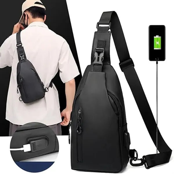 Anti-thief Waterproof Crossbody Backpack Chest Sling Bag
