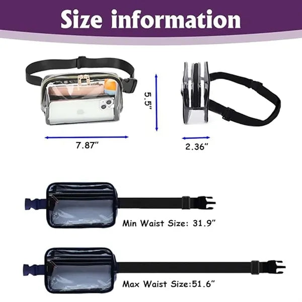 Clear Tpu Stadium Waist Pack