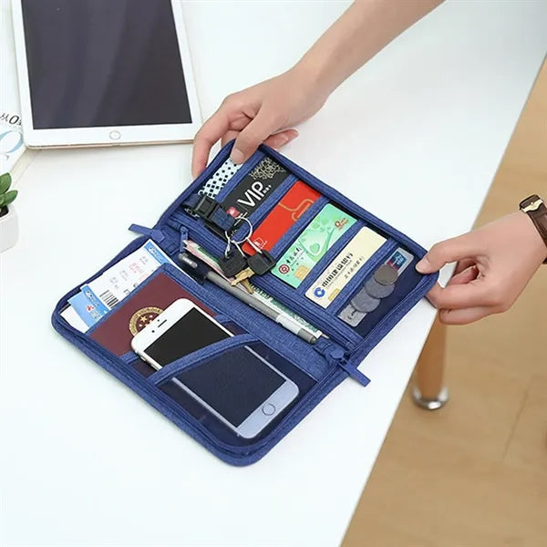 Large-Capacity Travel Document Organizer