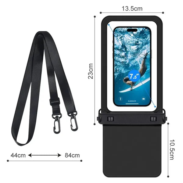 Dual-Compartment Waterproof Phone Pouch
