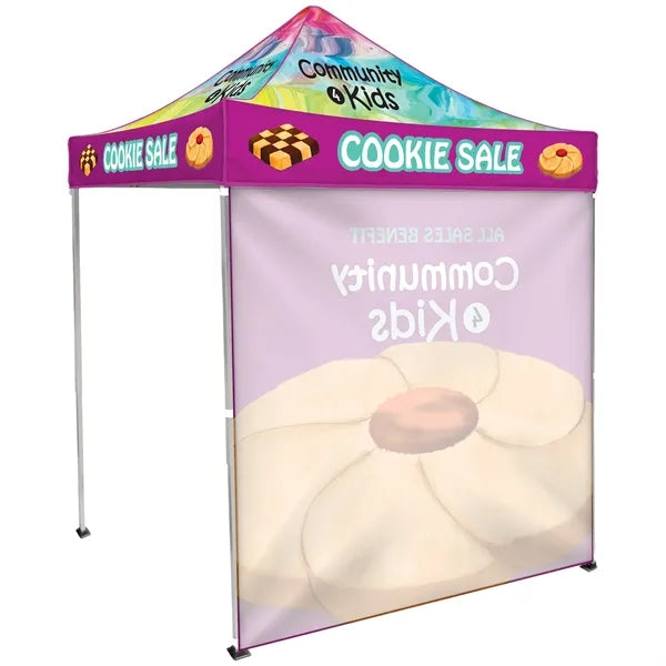 6.5' Square Tent With One Full Single Sided Wall