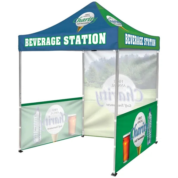 6.5' Square Tent With One SS Wall and Two SIngle Sided Half