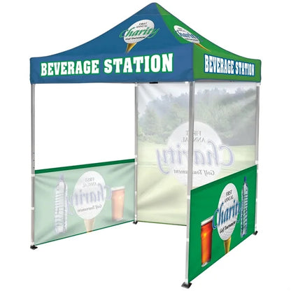 6.5' Square Tent With One SS Wall and Two SIngle Sided Half