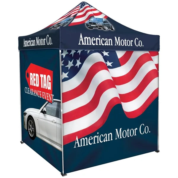 6.5' Square Canopy Tent With Three Full Single Sided Walls