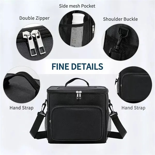 Insulated Lunch Bag With Adjustable Shoulder Strap