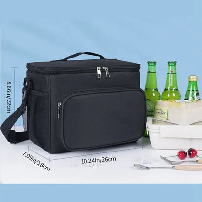 Insulated Lunch Bag With Adjustable Shoulder Strap