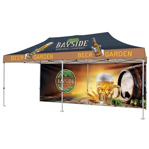 10' x 20' Heavy Duty Canopy Tent with One Wall