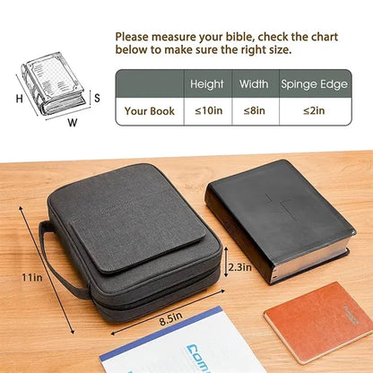 Bible Cover Bag with Book Stand