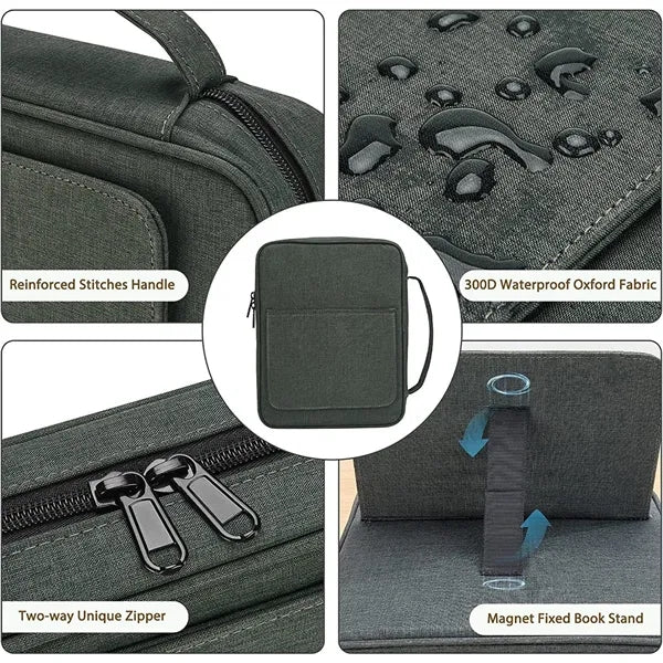 Bible Cover Bag with Book Stand