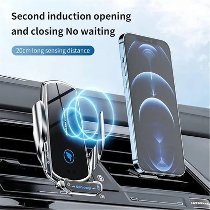 15W Wireless Fast Charging Car Charger Phone Holder Mount