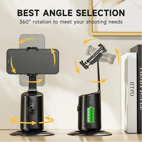 360 Degree Auto Rotating Face Tracking Tripod Phone Stand