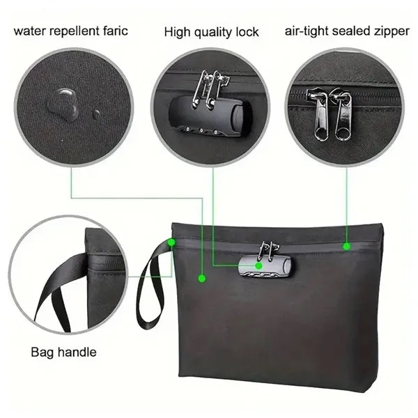 Smell Proof Bag with Combination Lock