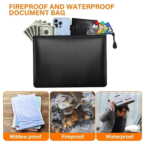 Fireproof Document Pouch Waterproof File Organizer