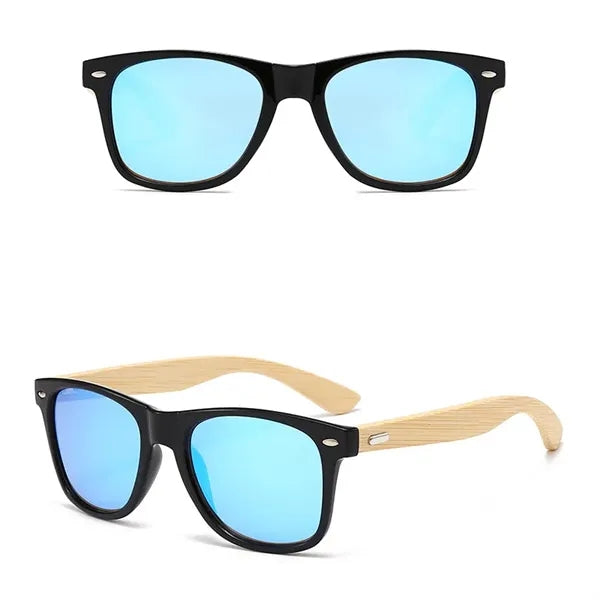 Polarized Bamboo Arms Sunglasses Classic Driving Glasses