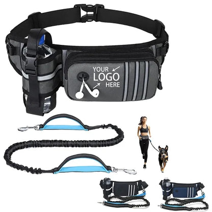 Adjustable Waist Belt with Dog Leash