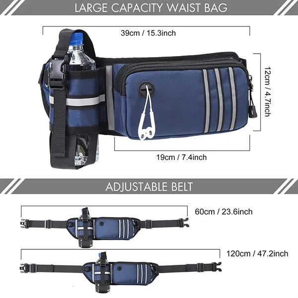 Adjustable Waist Belt with Dog Leash
