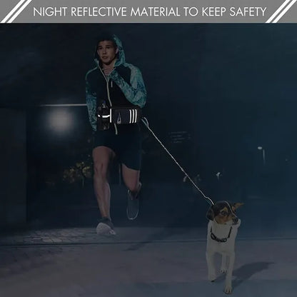 Adjustable Waist Belt with Dog Leash