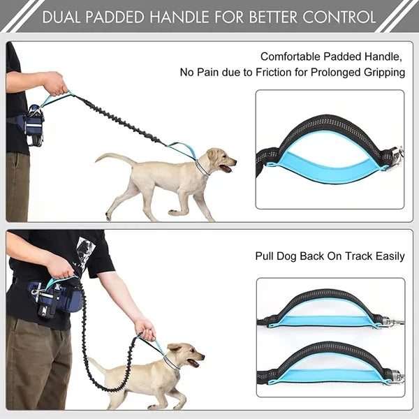 Adjustable Waist Belt with Dog Leash