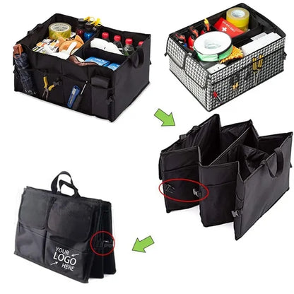 Collapsible Large Car Trunk Organizer Bag with Handles
