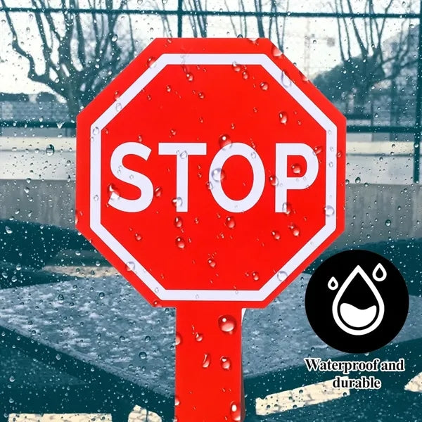 Double Sided Stop and Go Sign with Handle For Traffic Safety