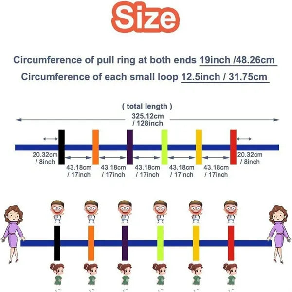 Children Walking Rope with Handles For Outdoor Preschool