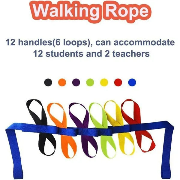 Children Walking Rope with Handles For Outdoor Preschool