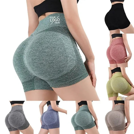 Seamless Women Sports High Waist Gym Yoga Cycling Shorts