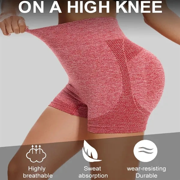 Seamless Women Sports High Waist Gym Yoga Cycling Shorts
