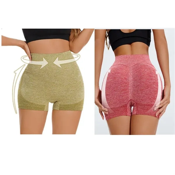 Seamless Women Sports High Waist Gym Yoga Cycling Shorts