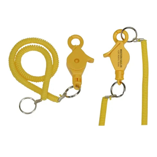 Clearance Item! Lobster Clip With 12" Long Coil Keyring